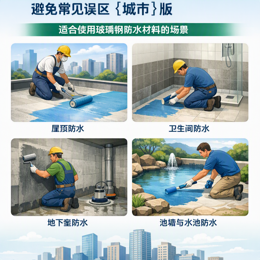 玻璃钢防水材料施工注意事项,避免常见误区 阳泉 版