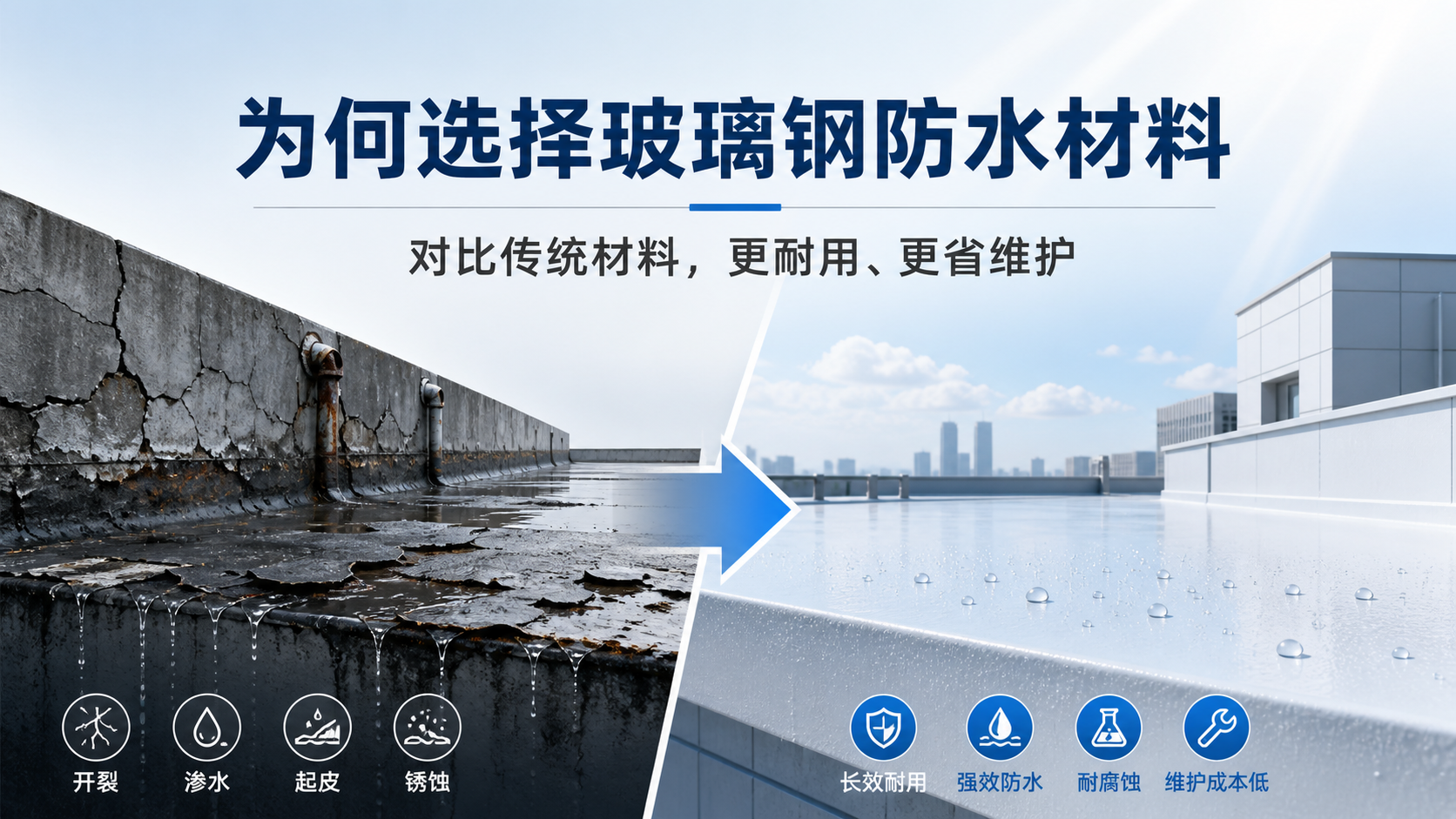 在阳泉,为何选择玻璃钢防水材料而非传统材料