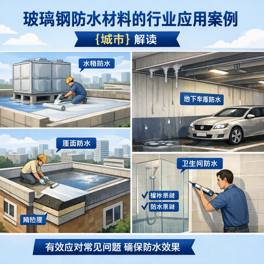 玻璃钢防水材料的行业应用案例,阳泉解读